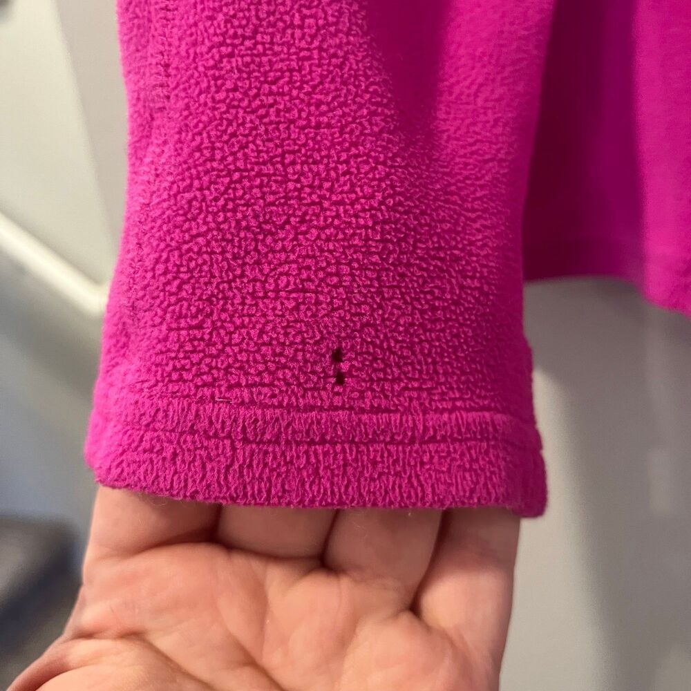 The North Face Purple Fleece Quarter Zip Pullover size Large - Picture 4 of 4